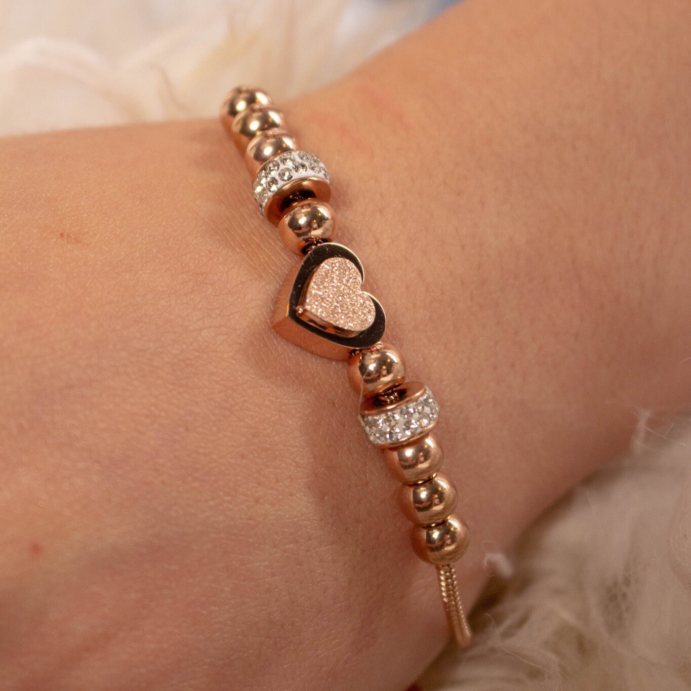 Herz-Charm Armband